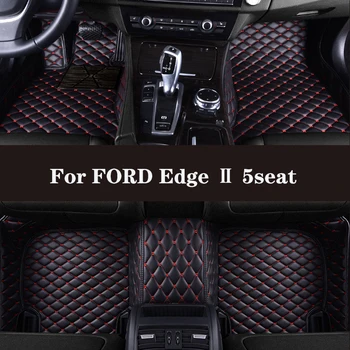Автомобильный коврик HLFNTF Full surround на заказ для FORD Edge Ⅱ 5seat 2015-2018 автомобильные запчасти автомобильные аксессуары Автомобильный интерьер
