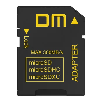 Адаптер DM SD SD4.0 UHS-IIcomptabile со скоростью передачи microSD microSDHC microSDXC может достигать 300 Мбит/с.