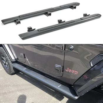 Алюминиевый Сплав, 4 Дверная Педаль, Боковой шаг Для Jeep Для Wrangler JL 2018 + JL1086