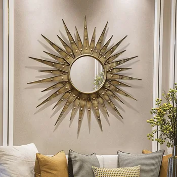 Американские солнцезащитные очки Настенное украшение, Креативная стена гостиной, Подвесное Зеркало на входной стене, Столовая, Зеркало