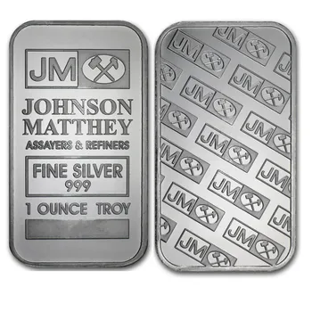 Американский банк серебряных слитков Super JM Johnson Matthey Morgan, 1 УНЦИЯ, Посеребренный Американский серебряный слиток, Подарок без магнитных металлических поделок