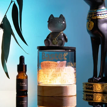 Аромат Gaia Anderson Cat Diffuse Crystal без огня. Распространяющая Аромат Лампа Китайский подарок на День Святого Валентина