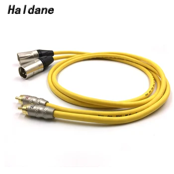 Аудиокабель Haldane Pair SNAKE-1 с разъемом RCA на XLR, соединительный кабель RCA Male-XLR Male с VDH Van Den Hul 102 MK III