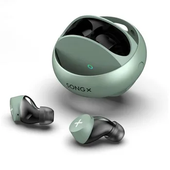 Беспроводные наушники TWS SONGX Earbuds Bluetooth-наушники Hi-Fi с шумоподавлением; Qi-зарядка С микрофоном для звонков высокой четкости