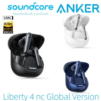 Беспроводные наушники-вкладыши Soundcore by Anker Liberty 4 NC с шумоподавлением, шумоподавление на 98,5%, звук в высоком разрешении ANC2.0, батарея емкостью 50 Ч,