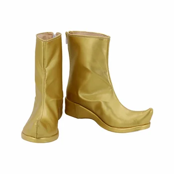 Ботинки для косплея Аладдина, Обувь Золотистого цвета, Костюмы на Хэллоуин, Аксессуар на заказ