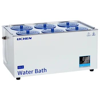 Водяная баня лабораторная с постоянной температурой, цифровой дисплей, одинарный, двойной, четыре, шесть отверстий, HH-2, HH-4, резервуар для водяной бани HH-420