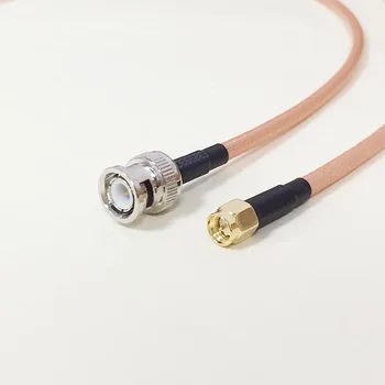 Высококачественный Штекерный выключатель SMA с низким затуханием BNC, соединительный кабель RG142 50 см, 20 