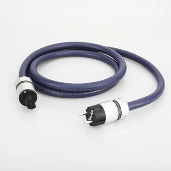 Высокопроизводительный EUR Schuko кабель питания hifi шнур питания Schuko Для CD DVD лампового усилителя предусилителя Домашнего кинотеатра