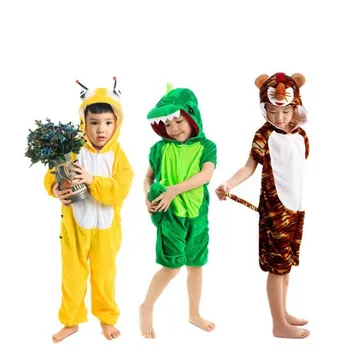 Дети, мальчики, девочки, Животные, детские комбинезоны с пчелой, Волком, тигром, Динозавром, Праздничный костюм для косплея на Хэллоуин