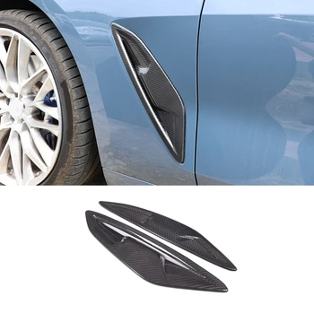 Для BMW 8 серии G14 G15 G16 2019-2022, Боковое крыло автомобиля из сухого углеродного волокна, Боковое воздуховыпускное устройство, Аксессуары для отделки
