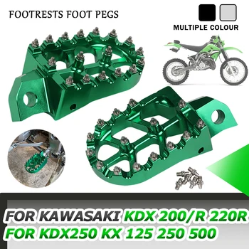 Для Kawasaki KDX200 KDX200R KDX220R KDX250 KX125 KX250 KX500 KX 125 250 500 Аксессуары Для Мотоциклов Подставки Для Ног Педали