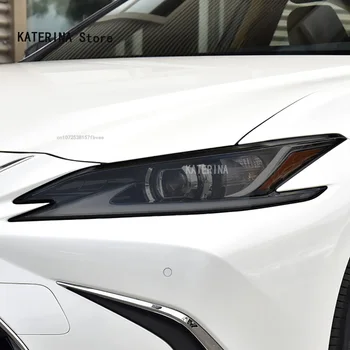 Для Lexus ES 300 350 2018-2023 Автомобильные Аксессуары Защитная Пленка Для Фар Восстановление Фар Прозрачная Черная Наклейка из ТПУ