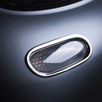 Для Mercedes New Smart 453 Fortwo 2 шт. Передняя лампа указателя поворота Защитная крышка Хромированные наклейки из АБС-пластика Аксессуары