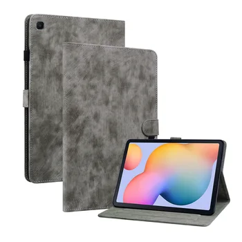 Для Samsung Galaxy Tab A T510 T515 10,1 2019 Чехол Funda Tablet с Милым Тиснением в виде Тигра, Откидная Подставка, Чехол + пленка