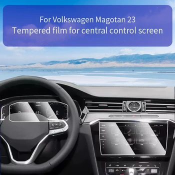 Для Volkswagen Magotan E-power 2023 Автомобильная Центральная консоль Сенсорный экран Навигация Пленка из закаленного Стекла Детали для защиты интерьера
