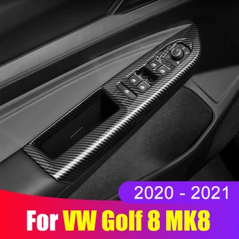 Для Volkswagen VW Golf 8 MK8 Внутренняя дверь Автомобиля Подлокотник Переключатель Окна Украшение крышки Панель Управления Автоаксессуары 2020 2021 2022