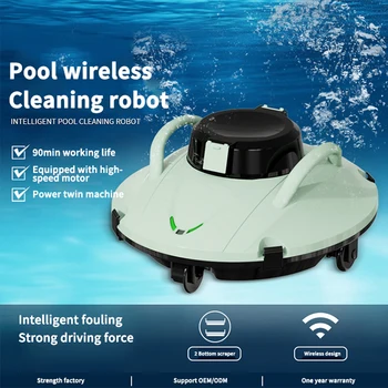 Интеллектуальный беспроводной очиститель бассейна Автоматическая машина для всасывания сточных вод с функцией самостоятельной парковки Подводное роботизированное оборудование для уборки