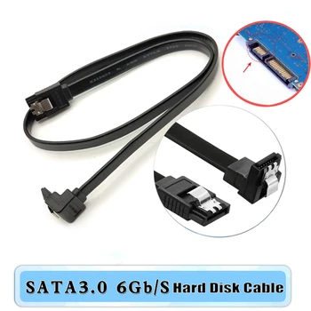 Кабель SATA 3.0 к жесткому диску SSD HDD Sata 3, Прямой прямоугольный кабель для материнской платы Asus MSI Gigabyte, высокоскоростной кабель