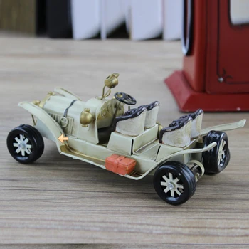 Классическая модель автомобиля из серебристого металлического сплава, классическая статическая модель, отлитые под давлением транспортные средства, игрушки, винтажный стиль, детские украшения