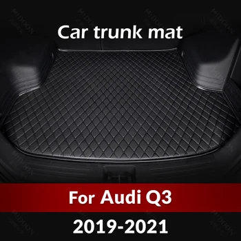 Коврик в багажник автомобиля для Audi Q3 2019 2020 2021, Изготовленный на Заказ Автомобильный грузовой лайнер, ковровые Аксессуары, Украшение интерьера Автомобиля