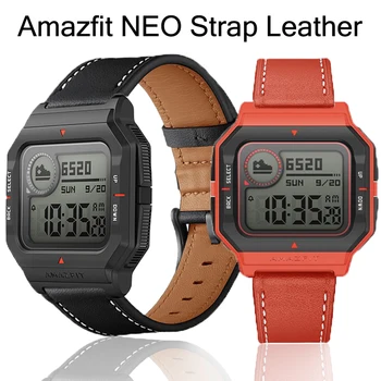 Кожаный браслет для смарт-часов Amazfit NEO, мягкий сменный ремешок для xiaomi huami amazfit neo, аксессуары для ремня