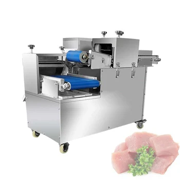 Коммерческая машина для нарезки мяса одноразовыми кубиками для столовой