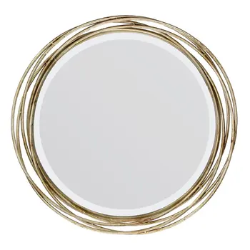 Круглое Декоративное настенное зеркало в золотой 17 
