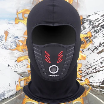 Летняя/зимняя теплая флисовая Мотоциклетная маска для лица, защита от пыли, водонепроницаемая ветрозащитная ткань из лайкры, полное покрытие лица, Шляпа, маска для шлема, маска для шеи