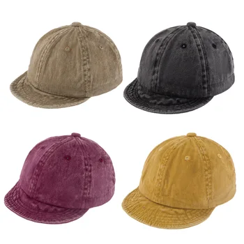 Милые Моющиеся детские бейсболки из денима, Новые летние однотонные солнцезащитные кепки для мальчиков и девочек, кепки с козырьком, Детские пляжные шляпы для рыбалки от 6 до 3 лет