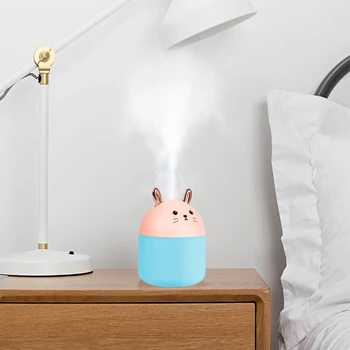 Милый кролик, Туманообразователь, Рассеиватель эфирных масел Большой емкости 250 мл, Снимает усталость, USB Зарядка для друзей, семейные подарки