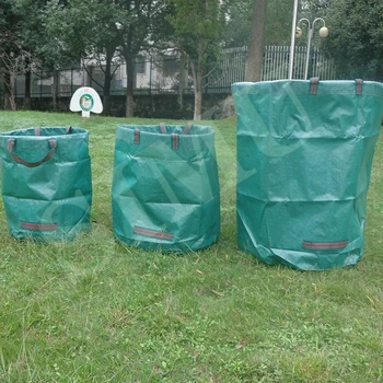 Многоразовый Складной контейнер для сбора садовых отходов Большой емкости, мешок для сбора листьев и лиственных пород, Легкое мусорное ведро