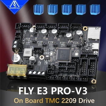 Мягкий Мрачный FLY RRF E3 PRO V3.0 Wifi 1,6 М/С 32-битная плата Управления TMC2209 Запчасти для 3D-принтера Обновление Ender 3/5 Duet 2