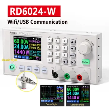 Настольный Источник питания с Регулятором напряжения постоянного тока 60V 24A RD6024 RD6018 с подключением WIFI/USB, Понижающий преобразователь для хранения данных Step Dow