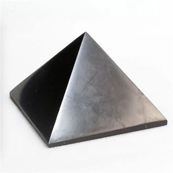 Натуральные Кристаллы Пирамида Из Шунгитовых камней Исцеляющая Защита Рейки Балансировка энергии Камень для Очищения Корневой Чакры