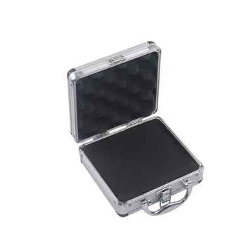 Небольшой Набор инструментов 170x160x70 мм Алюминиевый Ящик для инструментов Портативный Ящик для инструментов Чехол для хранения с подкладкой из пенопласта Ручной Ударопрочный