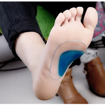 Новая горизонтальная Рефлекторная силиконовая ортопедическая Стелька для ног Инструменты для ухода за ногами Силиконовая стелька для поддержки Спортивного геля