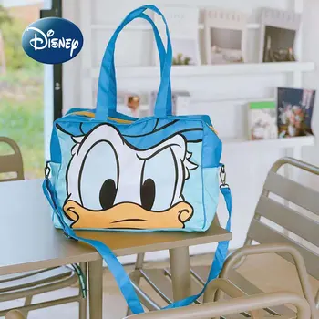 Новая женская дорожная сумка Disney Donald Duck 2023, Мультяшная Модная Портативная дорожная сумка, Водонепроницаемая сумка для хранения Большой емкости