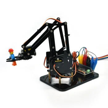 Новое поступление, автомобильный комплект для робота Keyestudio с микро-битной доской, обучающий набор для рук робота