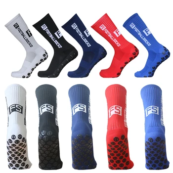 Новые круглые силиконовые нескользящие футбольные носки FS Для мужчин И женщин, футбольные носки с спортивным захватом