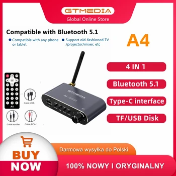 Новый передатчик-приемник Bluetooth 5.1 с ЖК-дисплеем, Беспроводной аудиоадаптер для наушников, разъем RCA 3,5 мм AUX Для ПК, телевизора, домашней стереосистемы