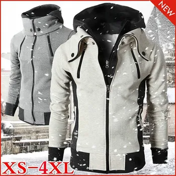 Новый Стиль, лидер продаж, высококачественная модная мужская осенне-зимняя куртка с капюшоном, 3 цвета