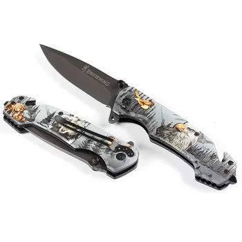 Открытый Многофункциональный складной Нож с 3D Рисунком, Ножи из нержавеющей Стали, Защитные Карманные Ножи, Инструмент EDC