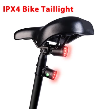 Перезаряжаемый Велосипед Smart Auto Brake Sensing Light IPX4 Водонепроницаемый Светодиодный Зарядный Велосипедный Задний Фонарь Аксессуары Для Заднего Света Велосипеда