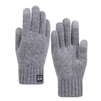 Перчатки для верховой езды, 1 пара простых утолщенных перчаток с полными пальцами, осень-зима, мужские мотоциклетные перчатки для езды на открытом воздухе