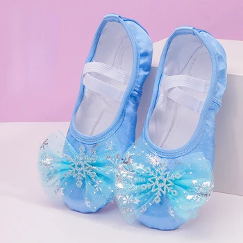 Прекрасная принцесса для Танцев, Балетная обувь на мягкой подошве, Детская Обувь для девочек, Китайская Обувь для упражнений с Кошачьим Когтем
