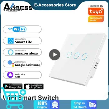 Приложение Smart Life Настенная панель App Control Беспроводной пульт дистанционного управления Smart Switch 1/2/3/ 4gang Smart Touch Switch Автоматизация Умного дома