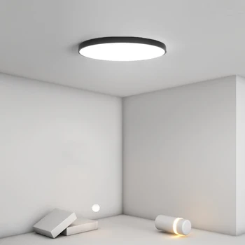 Простая потолочная светодиодная современная круглая домашняя лампа для гостиной, лампа для главной спальни в Скандинавском стиле