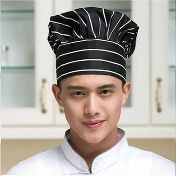 Профессиональная эластичная Регулируемая Мужская кепка Kitchen Cook Baker Catering Chef Hat Кухонные принадлежности для шеф-повара ресторана