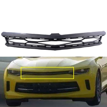 Решетка переднего бампера автомобиля, нижняя и верхняя крышки противотуманных фар, черная панель ABS для Chevrolet Camaro 2016-2018, модель ZL1 1LE